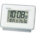 セイコー SEIKO デジタル電波目覚まし時計 SQ767W 白 温度・湿度表示付