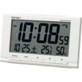 セイコー SEIKO デジタル電波目覚まし時計 SQ789W 白 温度・湿度表示付
